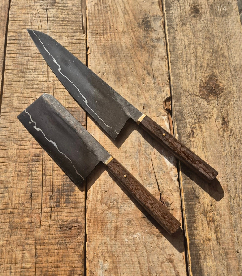 Gyuto 24 cm e Nakiri 15